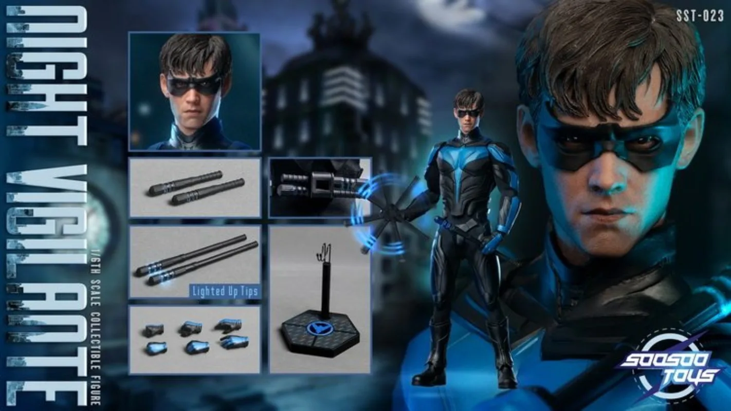 SOOSOOTOYS SST-023 1/6 Night Vigilante Nightwing 12 Inch Action Figure