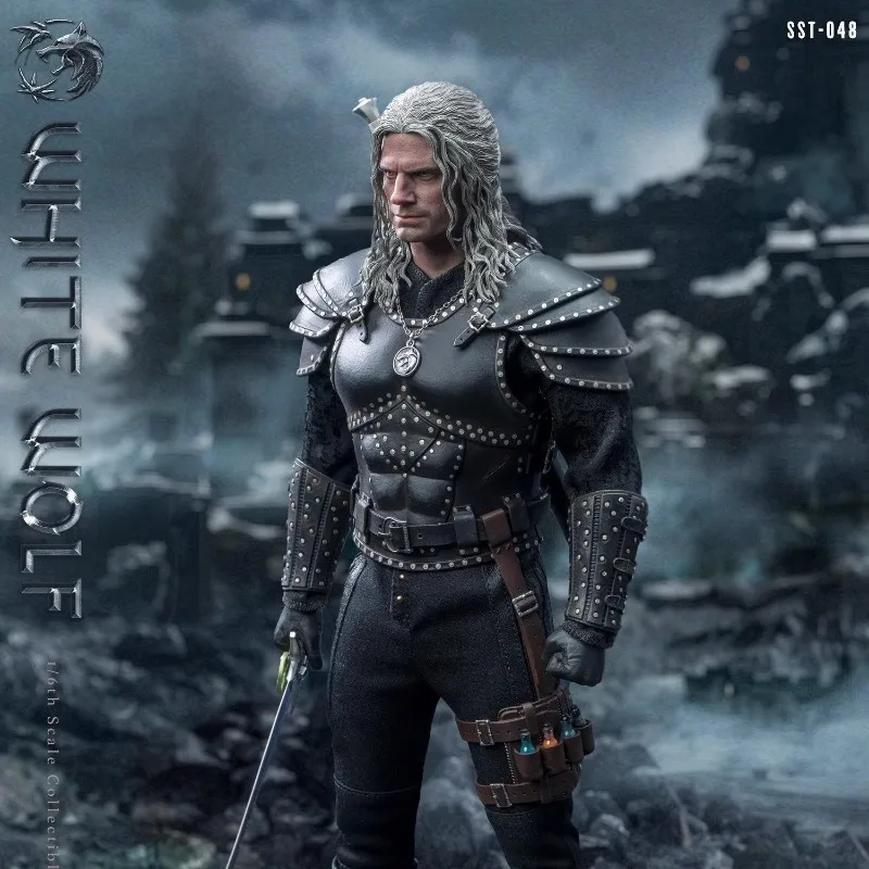 Soosootoys SST‑048 1/6 White Wolf Detailed Head Sculpt Armor Outfit Action Figure - Image 4